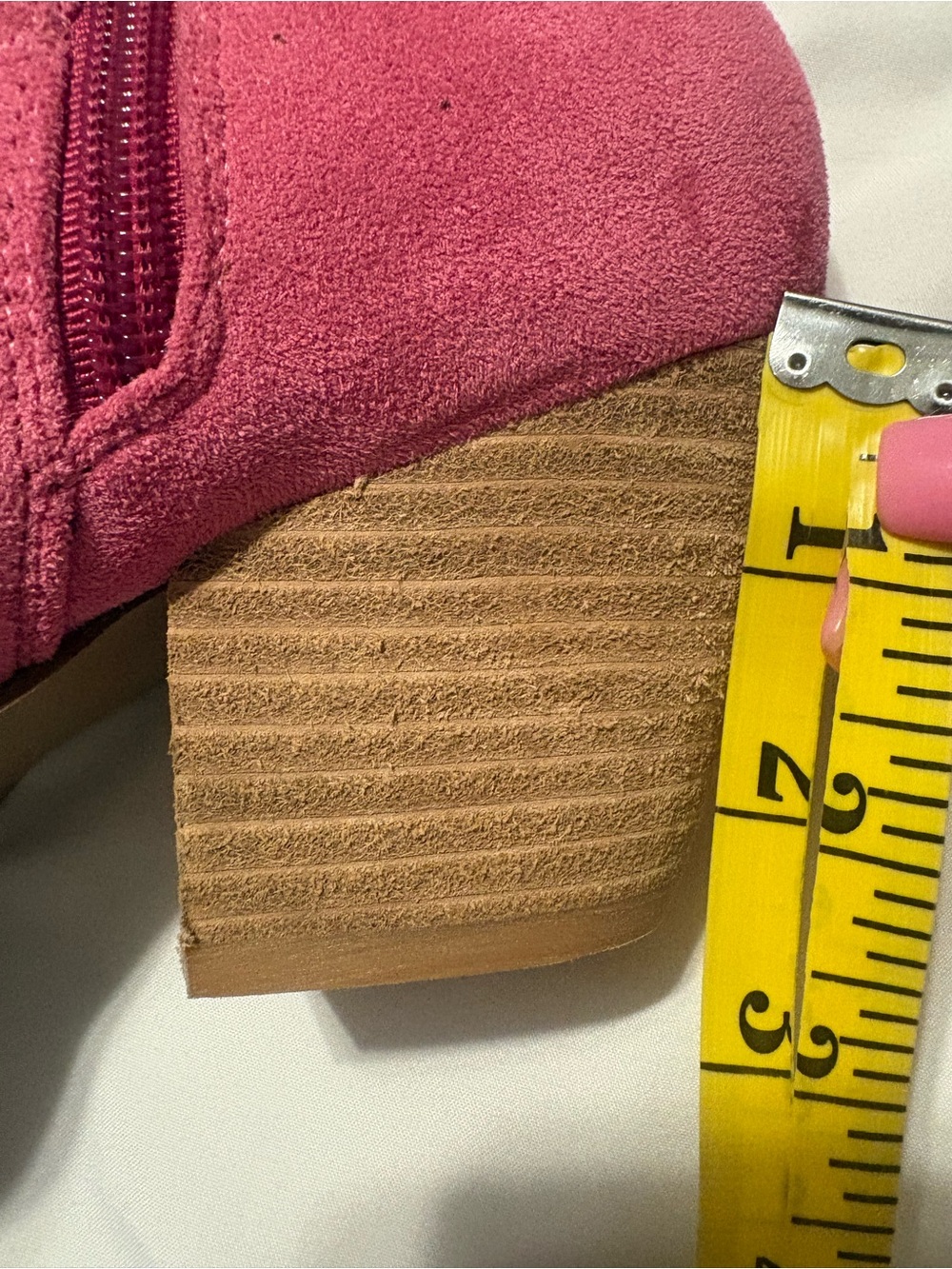 Arisa Pink Suede Women's Boots - Picture 8 of 10